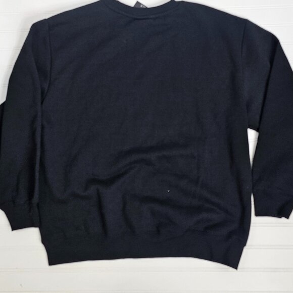 Peanuts Snoopy Happy Holidays Women's Black Long Sleeve Sweatshirt Size 1X NWT - Picture 4 of 11